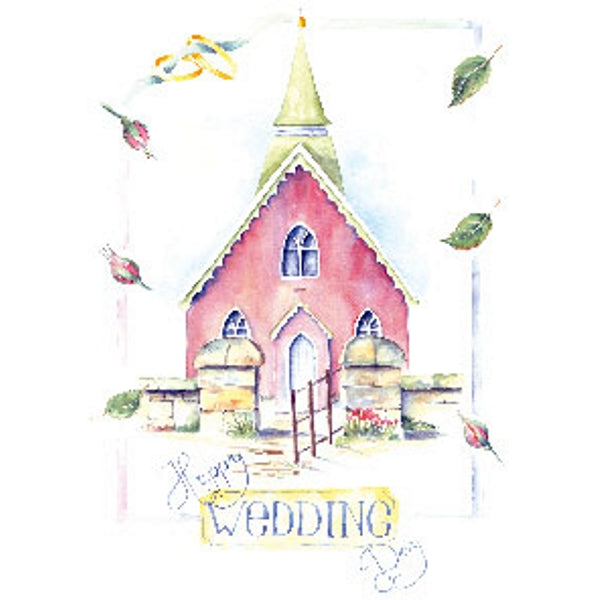 Wenskaart happy wedding day