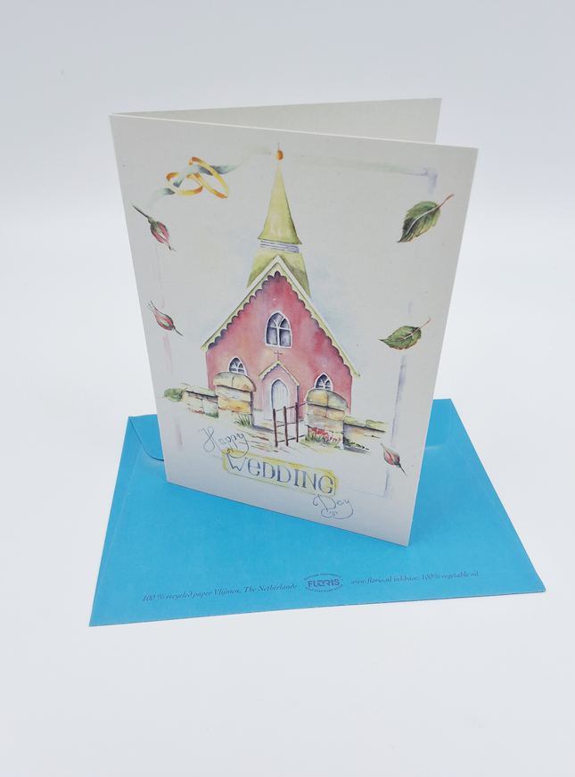 Wenskaart happy wedding day