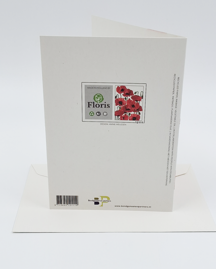 Wenskaart klaprozen Annie