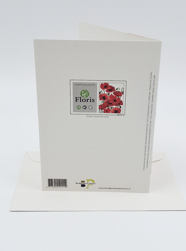 Wenskaart klaprozen Annie