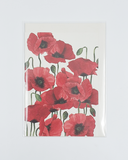 Wenskaart klaprozen Annie