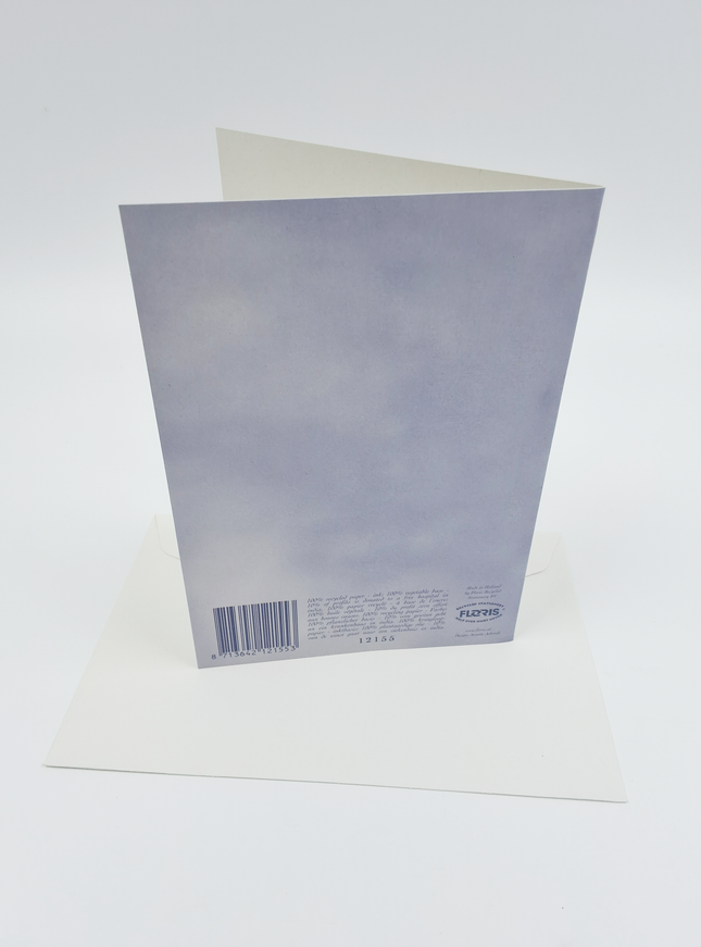 Wenskaart twee zwanen