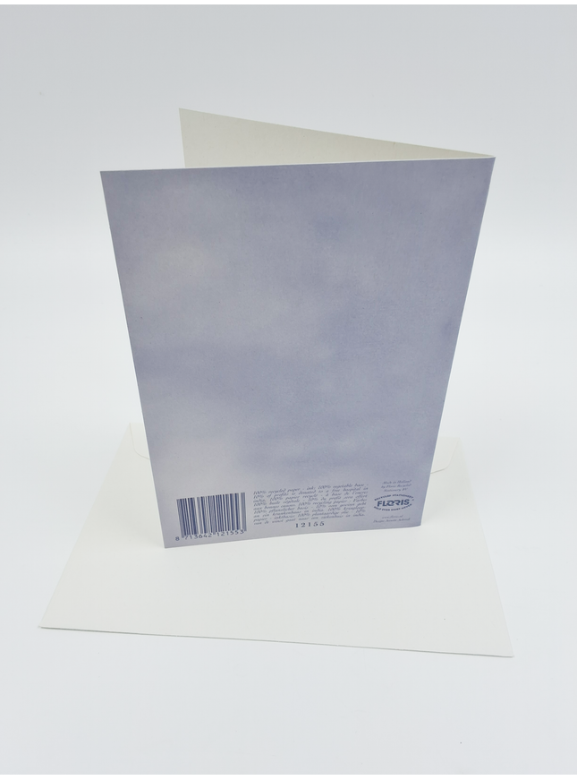 Wenskaart twee zwanen