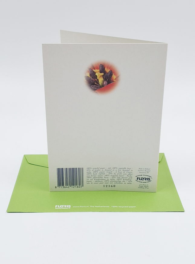 Wenskaart grote tulp