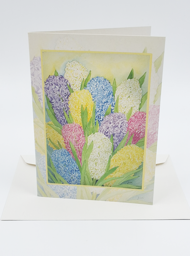 Wenskaart hyacinten