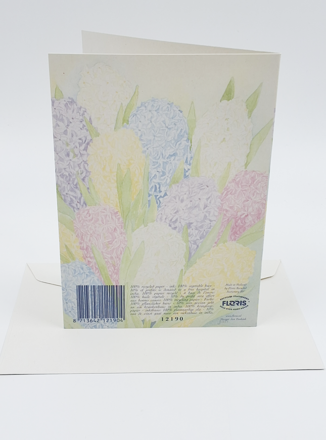 Wenskaart hyacinten
