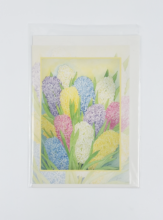 Wenskaart hyacinten