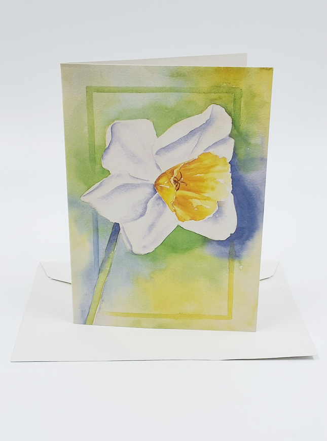 Wenskaart een narcis