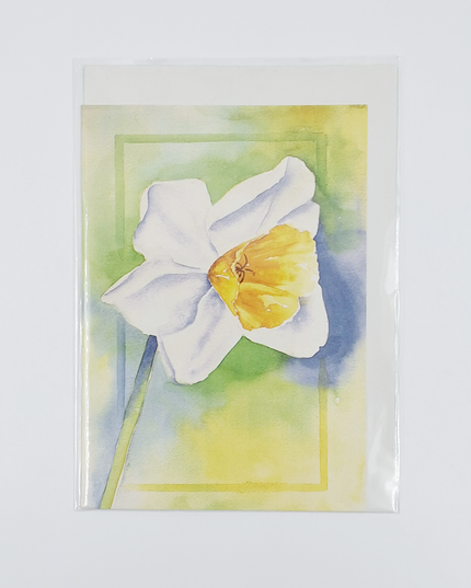 Wenskaart een narcis