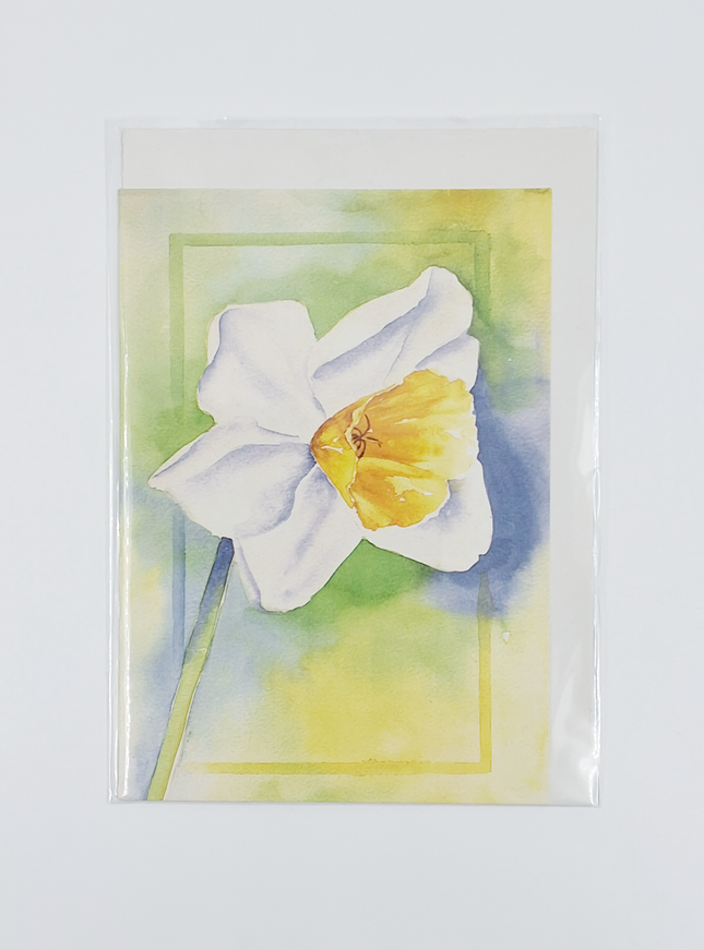 Wenskaart een narcis