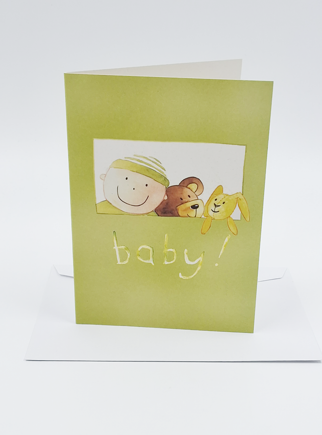 Wenskaart geboorte baby