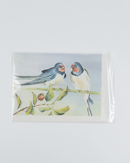 Wenskaart 2 zwaluwen