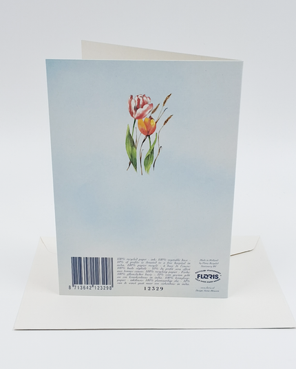 Wenskaart gemengde bloemen 3