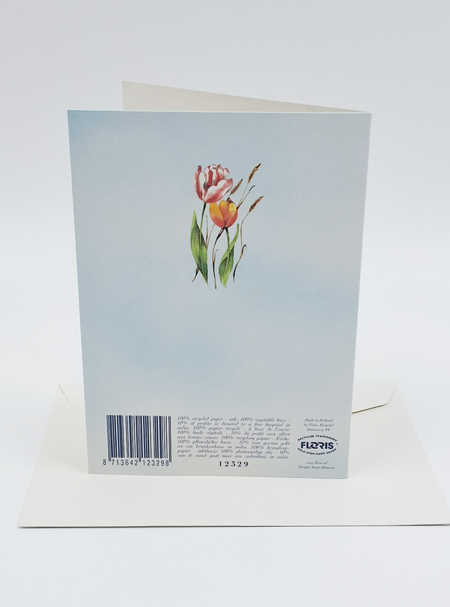 Wenskaart gemengde bloemen 3