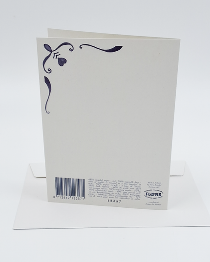 Wenskaart ooievaar geboorte girl