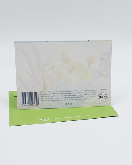 Wenskaart boeket hortensia korenbloemen