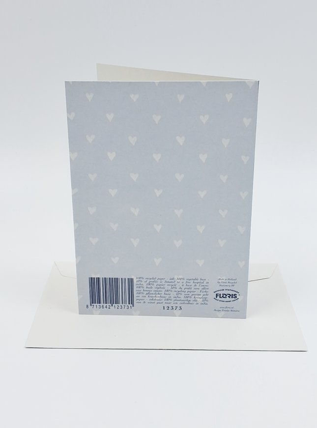 Wenskaart patchwork geboorte zoon