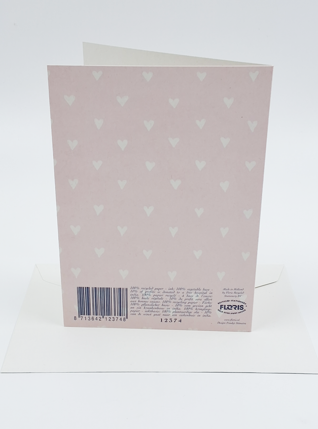 Wenskaart patchwork geboorte dochter