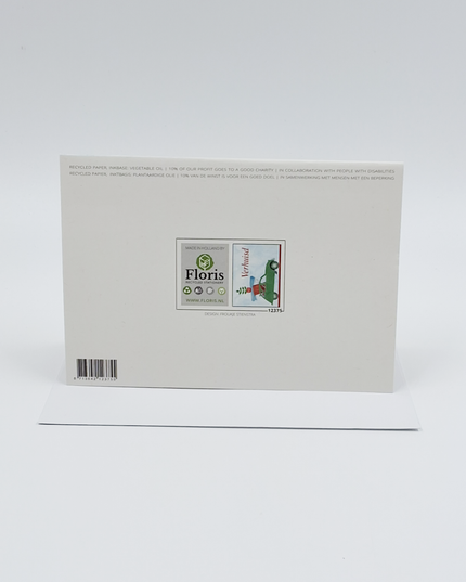 Wenskaart lelijk eendje, verhuisd