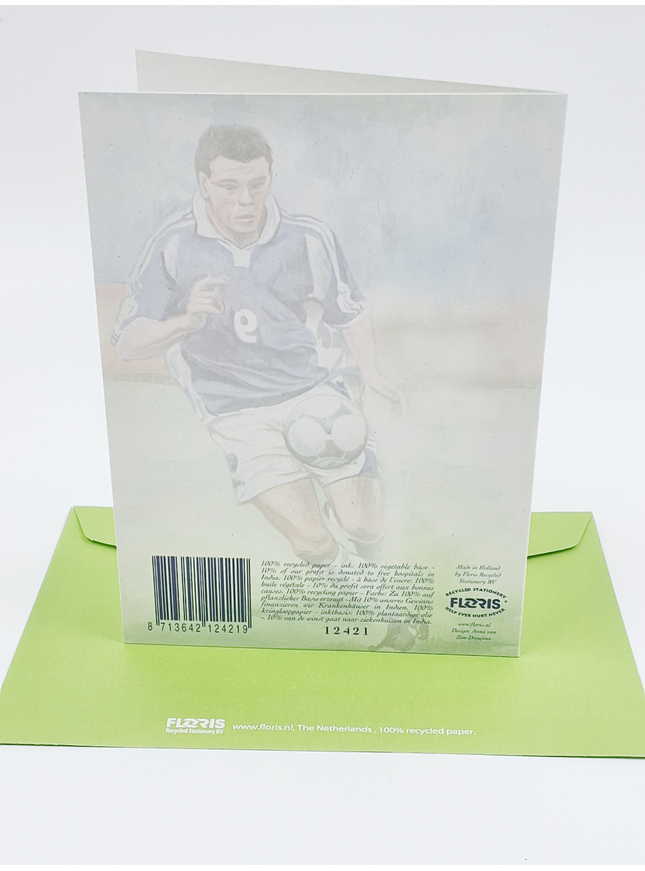 Wenskaart 2 voetballers