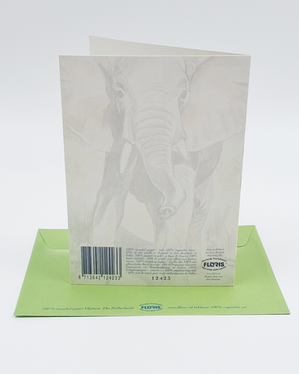 Wenskaart olifant