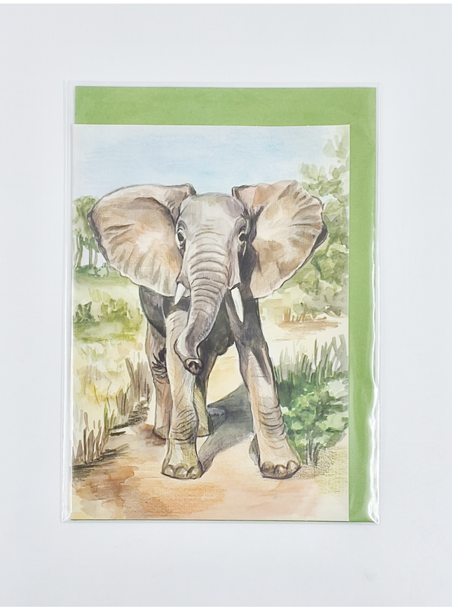Elephant greeting card
