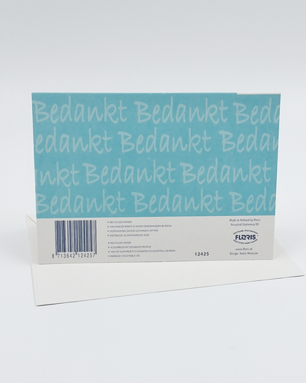 Wenskaart zonnebloemen, bedankt