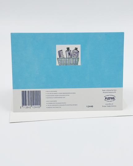 Wenskaart blauw zoon geboorte