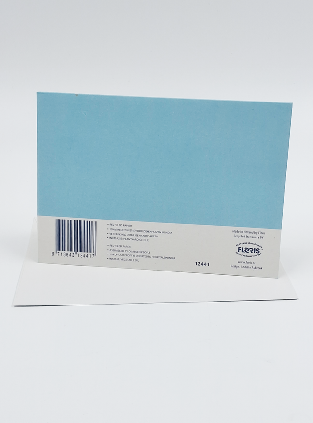 Wenskaart bolderkar zoon geboorte