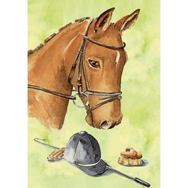 Wenskaart paardehoofd