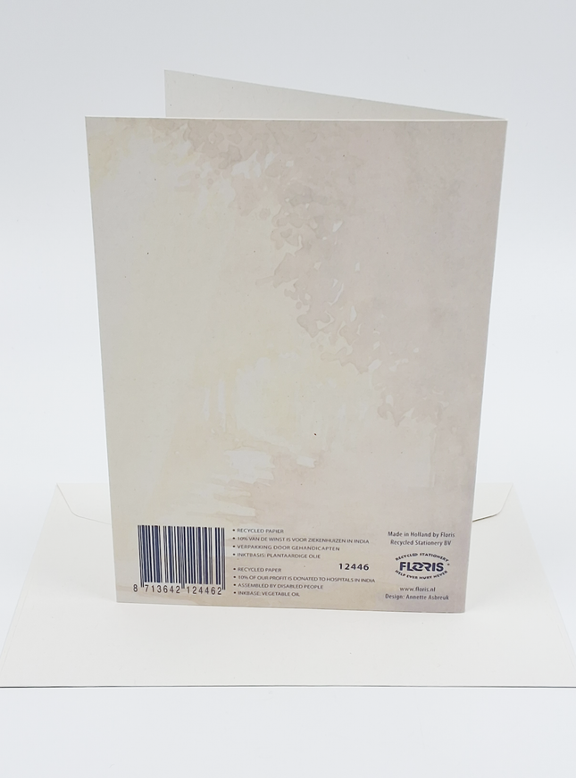 Wenskaart lichtstraal condoleance, sterkte