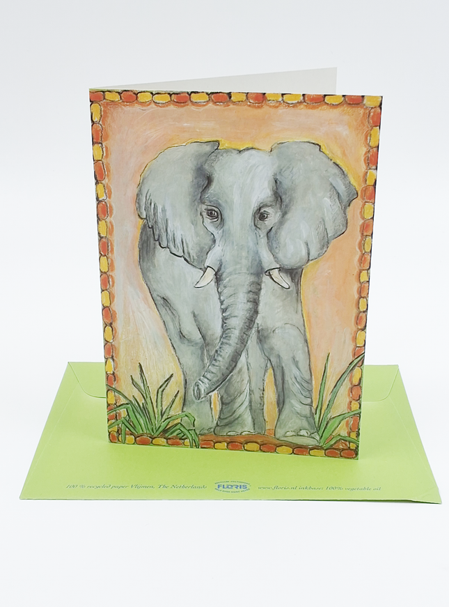 Wenskaart olifant 2