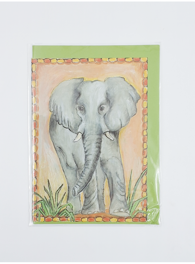 Greeting card elephant 2