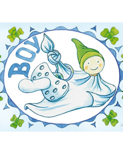 Wenskaart pop boy geboorte