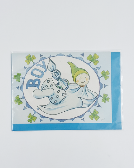 Wenskaart pop boy geboorte