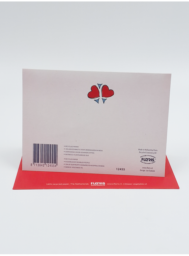 Greeting card doll girl birth