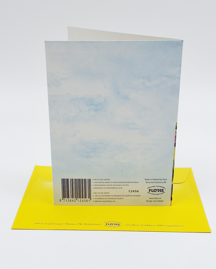 Wenskaart narcissen molen