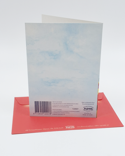 Wenskaart tulpen molen