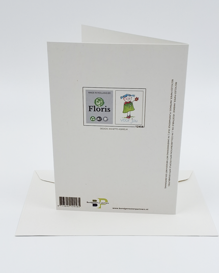 Wenskaart meisjes, voor jou