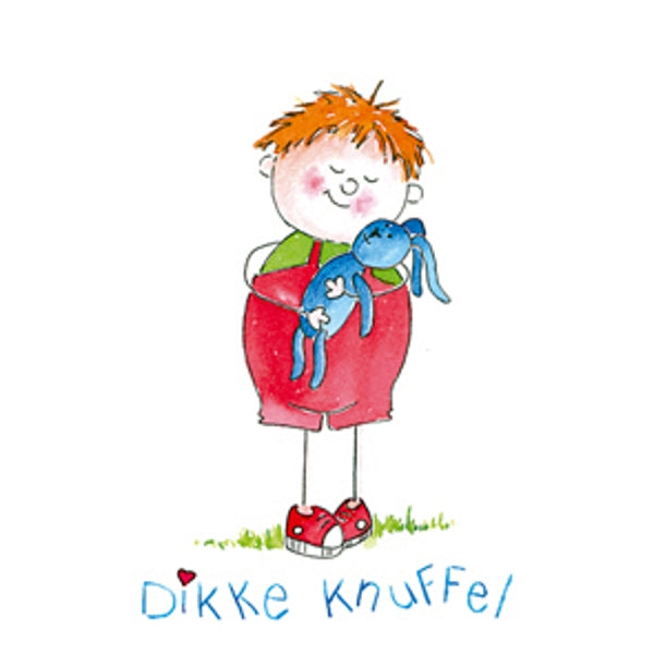 Wenskaart jongen, dikke knuffel