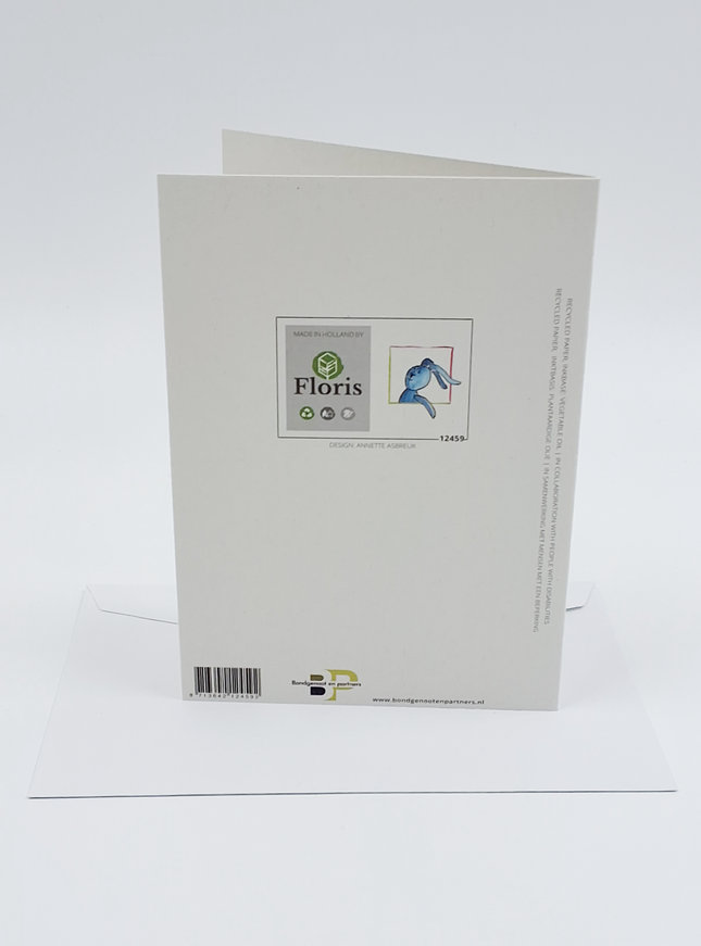 Wenskaart jongen, dikke knuffel