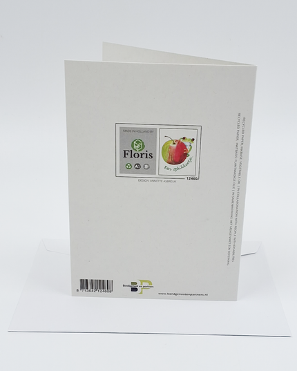 Wenskaart appel, een opkikkertje
