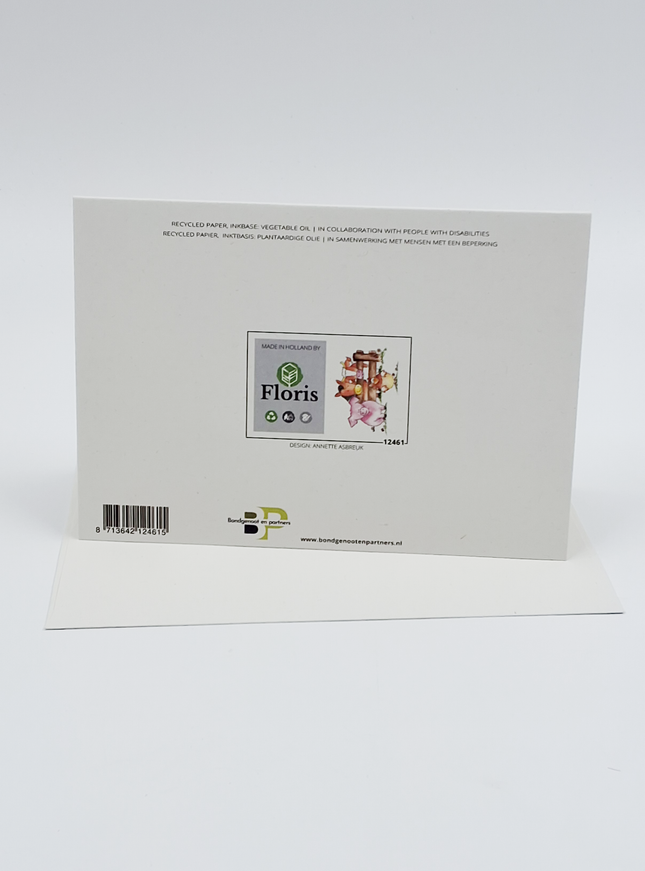 Wenskaart boerderijdieren