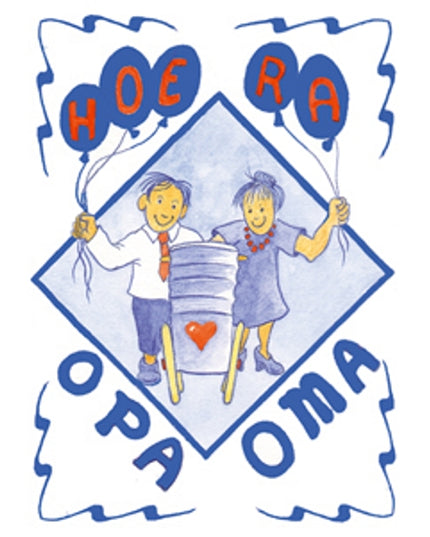 Wenskaart hoera opa oma