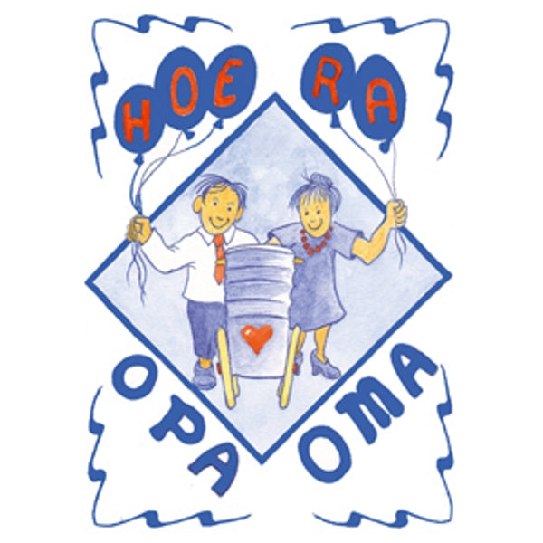 Wenskaart hoera opa oma