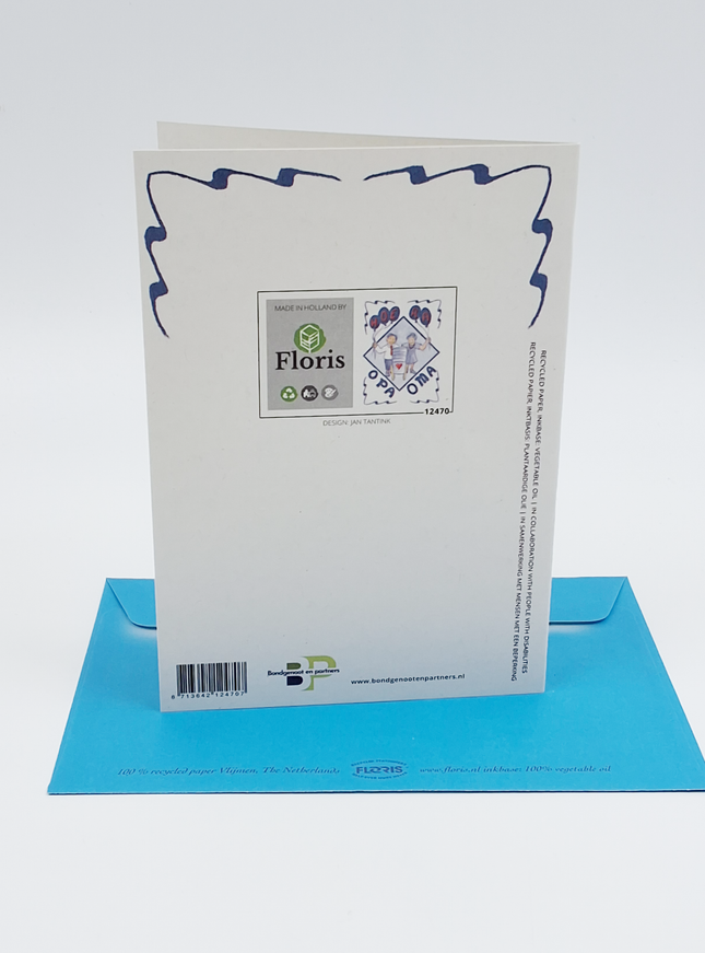 Wenskaart hoera opa oma