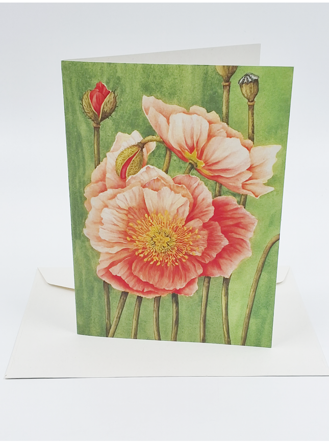 Poppy greeting card Muriel