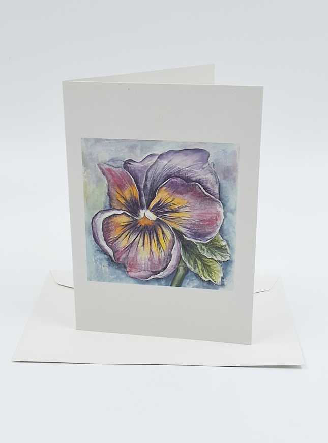 Wenskaart een viool Anna