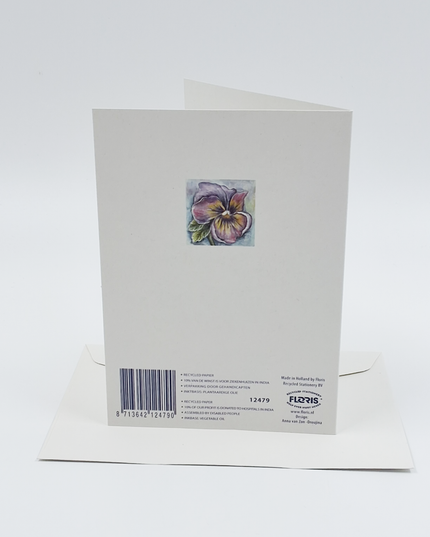 Wenskaart een viool Anna