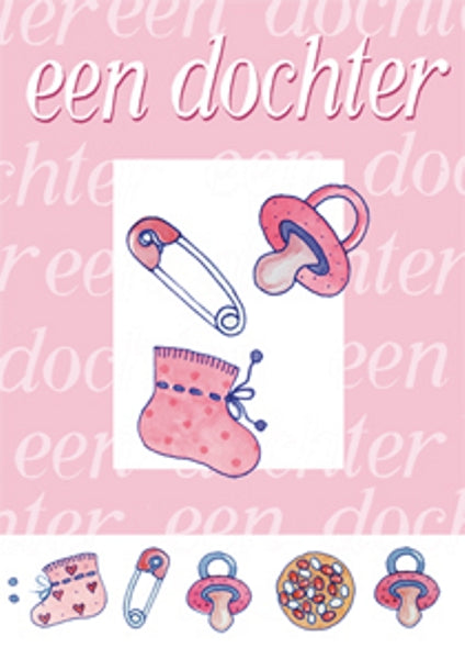 Wenskaart geboorte een dochter